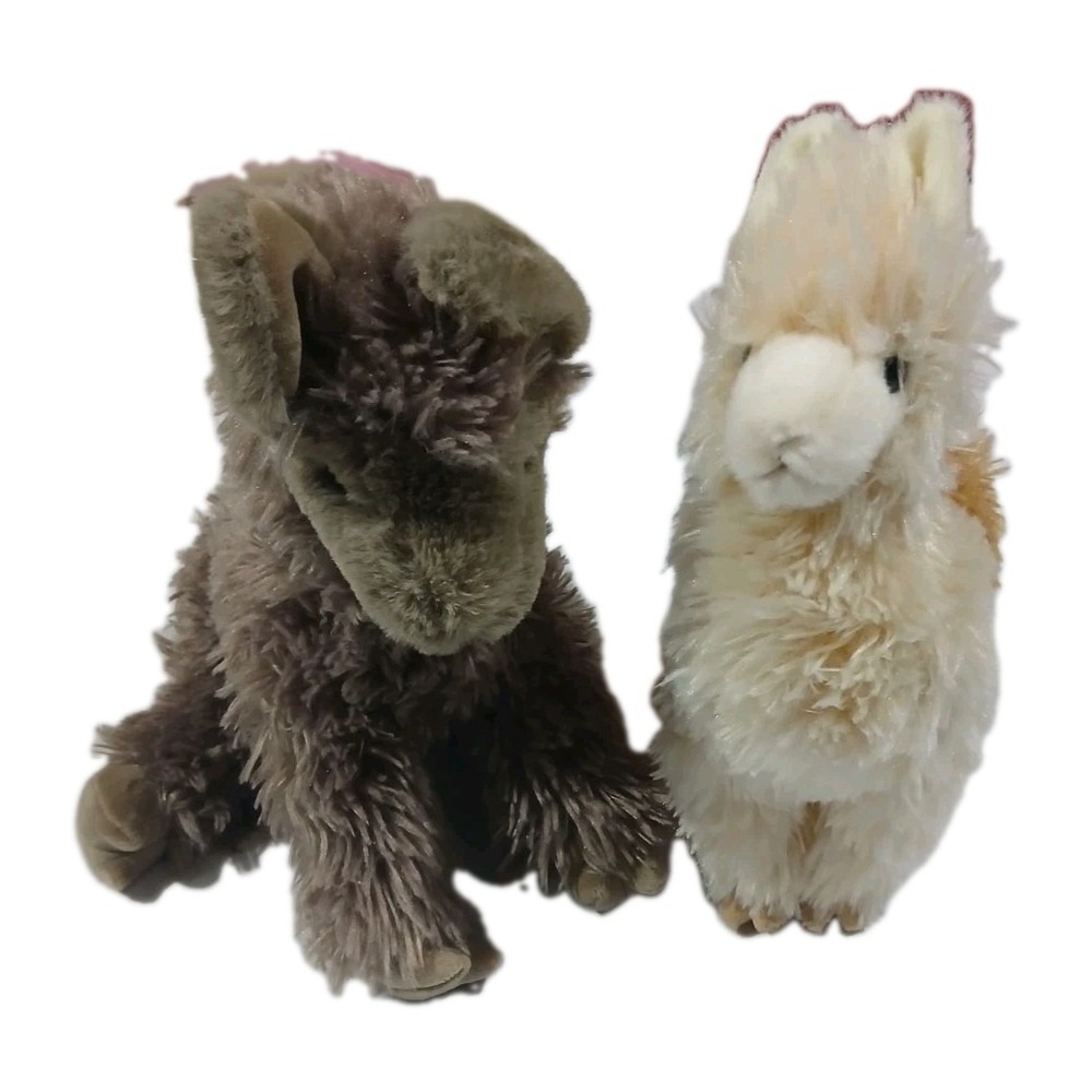 Lot of 2 Douglas Josie Llama Alice Alpaca Stuffed Animals Lovey Cuddle Soft